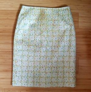 Cynthia Steffe chartreuse pencil skirt